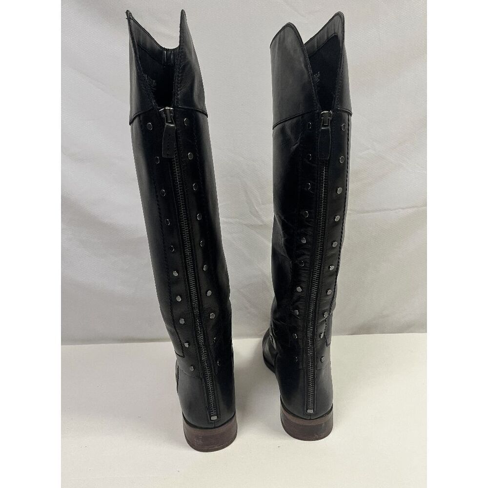 Franco Sarto Womens Black Fashion Knee High Block Heel Boots Size 8.5M